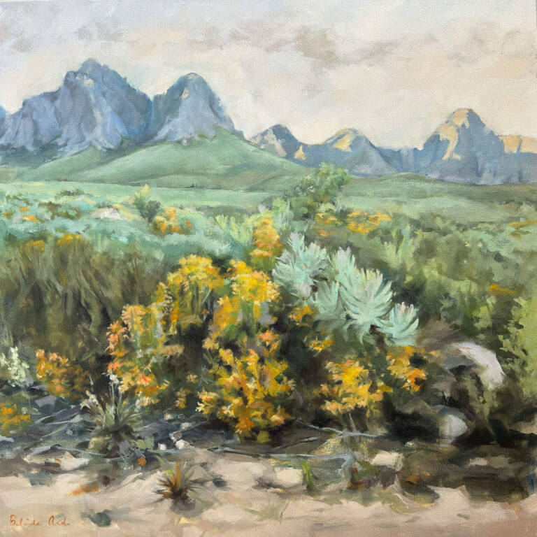 Fynbos Overture Oil on canvas painting by Belinda Aarde