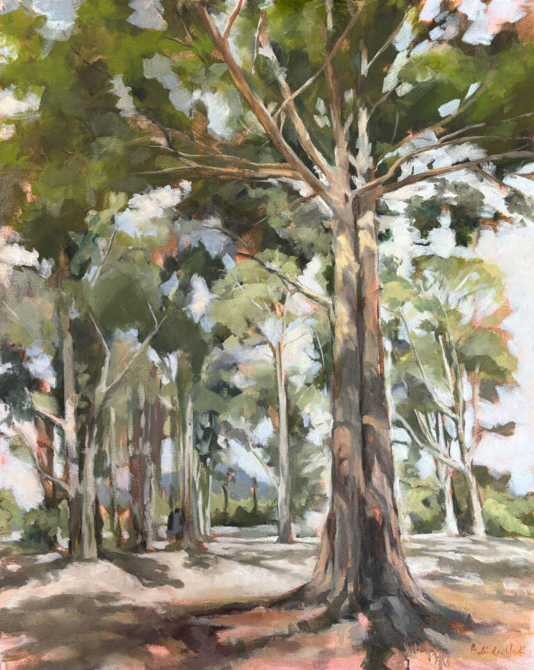 Belinda Arde on-trees and other things oil-on-canvas-painting-2024